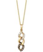 Le Vian Chocolatier Diamond Link-style Pendant Necklace (1/2 Ct. T.w.) In 14k Gold