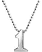 Alex Woo Number 1 Pendant Necklace In Sterling Silver