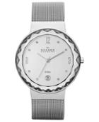 Skagen Watch, Women's Stainless Steel Mesh Bracelet 35mm Skw2004