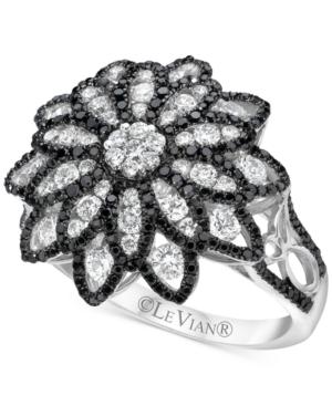 Le Vian Red Carpet Diamond Flower Ring (1-1/3 Ct. T.w.) In 14k White Gold