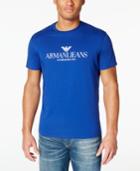 Armani Jeans Men's Graphic-print Logo T-shirt