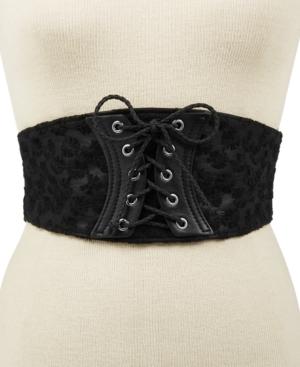 Inc International Concepts Floral Corset Stretch Belt, Created For Macy's