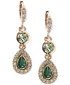 Givenchy Multi-crystal Double Drop Earrings
