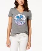 Carbon Copy Wave Graphic T-shirt