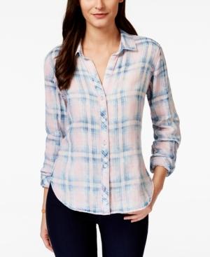 Olive + Sloane Plaid Button-down Shirt, Only At Macy's