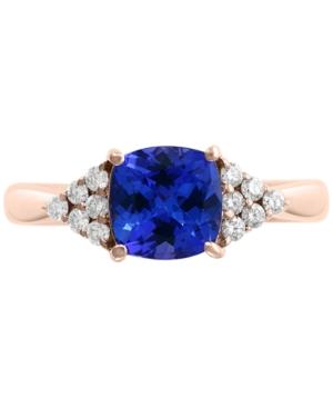 Effy Tanzanite (1-3/8 Ct. T.w.) & Diamond (1/5 Ct. T.w.) Ring In 14k Rose Gold