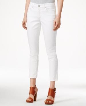 Maison Jules Cropped Skinny White Wash Jeans, Only At Macy's