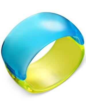 Inc International Concepts Colorblock Acrylic Bangle Bracelet, Only At Macy's