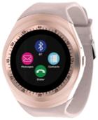 Itouch Unisex Curve Blush Silicone Strap Touchscreen Smart Watch 44mm, Created For Macy's