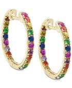 Watercolors By Effy Multi-gemstone Hoop Earrings (1-3/4 Ct. T.w.) In 14k Gold