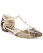 Rialto Alexia Studded T-strap Flats Women's Shoes