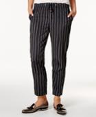 Armani Exchange Striped Drawstring Trousers