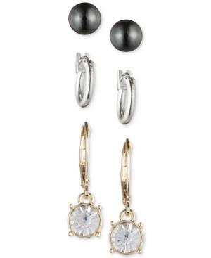 Nine West Tri-tone Trio Earring