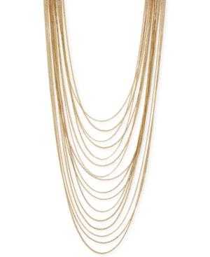 Bcbgeneration Gold-tone Multi-chain Necklace
