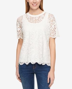 Tommy Hilfiger Lace T-shirt, Only At Macy's
