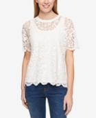 Tommy Hilfiger Lace T-shirt, Only At Macy's