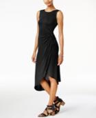 Bar Iii Twisted Faux-wrap Dress, Created For Macy's