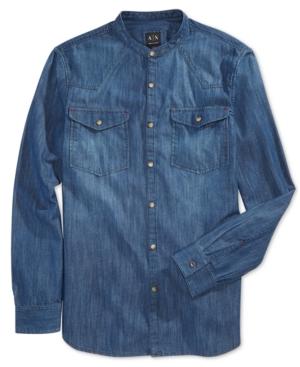 Armani Exchange Men's Guru Denim Shirt