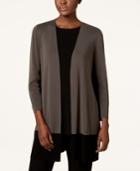 Eileen Fisher Colorblocked Open-front Cardigan