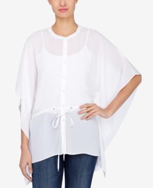 Catherine Catherine Malandrino Chiffon Poncho Top