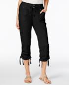 Inc International Concepts Curvy-fit Cropped Cargo Pants, Only At Macy's