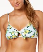 Nanette By Nanette Lepore Limonata Tie-front Bralette Bikini Top Women's Swimsuit