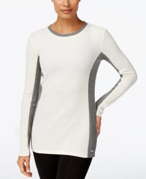 Calvin Klein Performance Thermal Colorblocked Long-sleeve Top