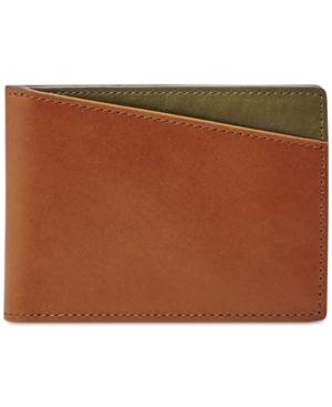 Fossil Elliot Front Pocket Bi-fold Leather Wallet