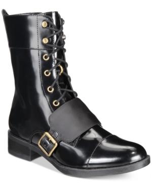 Kensie Carilynn Lace-up Combat Boots Women's Shoes
