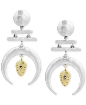 Lucky Brand Two-tone Tusk Drop Earrings