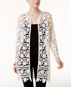 Alfani Petite Lace Open-front Blazer, Only At Macy's