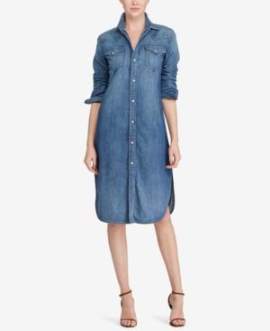 Polo Ralph Lauren Western Denim Cotton Shirtdress