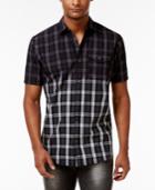 Inc International Concepts Men's Ombre Plaid Shirt, Only At Macy's