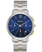 Dkny Women's Chronograph Willoughby Two-tone Stainless Steel Bracelet Watch 36mm Ny2542