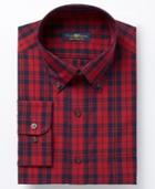 Club Room Men's Classic/regular Fit Country Tartan Dress Shirt, Created For Macy's