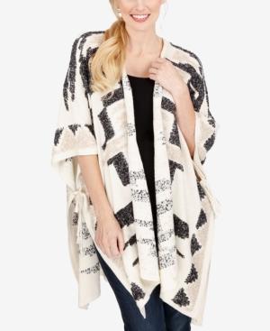 Lucky Brand Printed Asymmetrical Poncho