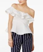 Mare Mare Otto Off-the-shoulder Ruffled Top