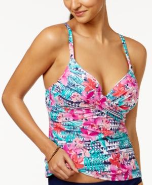 Island Escape Seeking Nirvana Push-up Underwire Tankini Top Women's Swimsuit