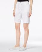 Karen Scott Tie-hem Shorts, Only At Macy's