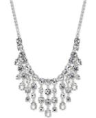Charter Club Silver-tone Crystal Waterfall Statement Necklace, Only At Macy's