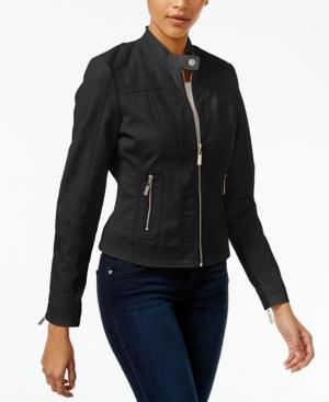 Jou Jou Juniors' Faux-leather Moto Jacket