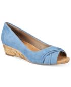 Giani Bernini Rivey Peep-toe Wedges, Only At Macy's Women's Shoes