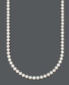 "belle De Mer Pearl Necklace, 24"" 14k Gold Aa+ Cultured Freshwater Pearl Strand (8-9mm)"