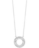 Classique By Effy Diamond Circle Pendant Necklace (1-1/10 Ct. T.w.) In 14k White Gold
