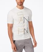 Sean John Men's Gridded Logo Graphic-print T-shirt