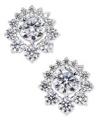 Danori Silver-tone Cubic Zirconia Graduated Bliss Stud Earrings, Only At Macy's