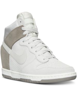 Nike Women's Dunk Sky Hi Suede Casual Sneakers From Finish Line