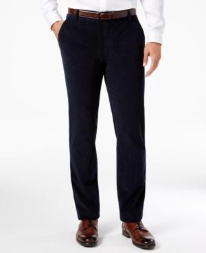 Vince Camuto Men's Navy Hero Slim-fit Stretch Cotton Pants