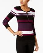 Inc International Concepts Striped Sweater, Created For Macy's
