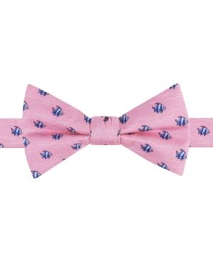 Tommy Hilfiger Men's Fish Water Print Pre-tied Bow Tie